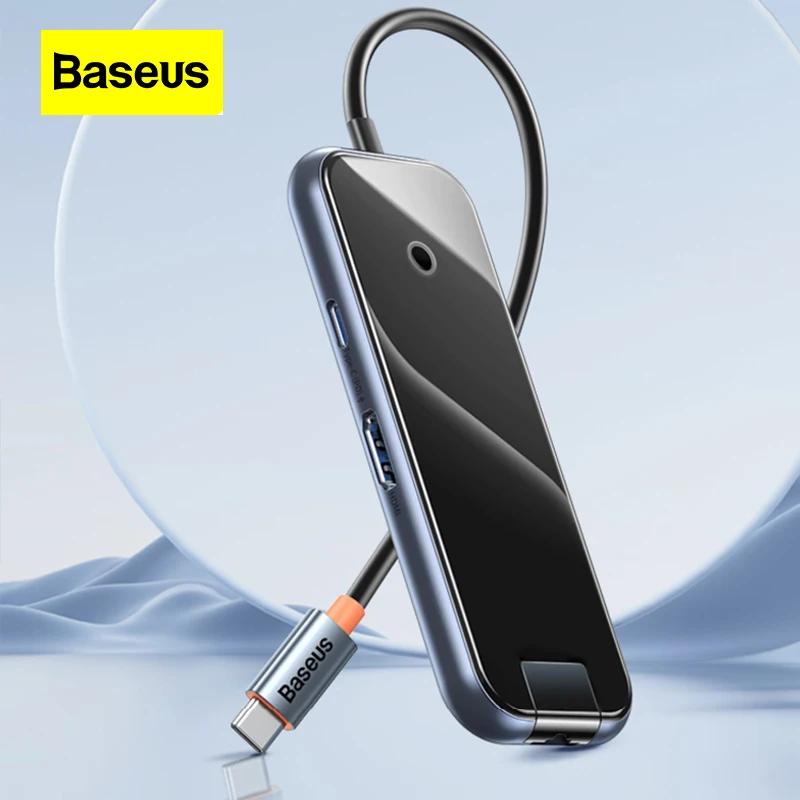 Baseus USB 3.0 C Ÿ ŷ ̼, U ũ,  , ٱ Ʈ Ʈũ Ƽ ̽ ̺, HDMI , 4 in 1